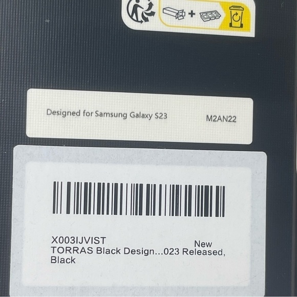 TORRAS Non-Slip Grip Samsung Galaxy S23 Case Protective Shockproof Black - Picture 6 of 6